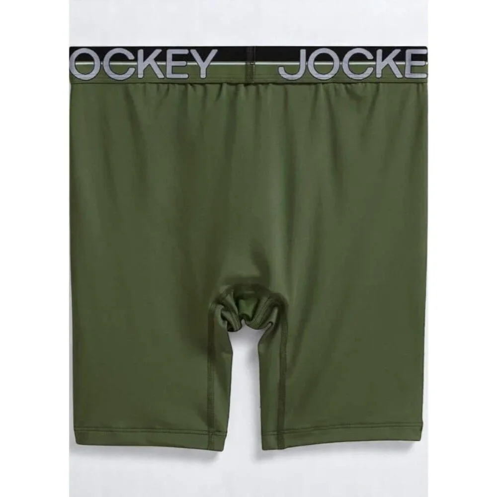 Jockey Long Leg Boxer Briefs 4-Pack Large Infinite Cool Mens Underwear NEW